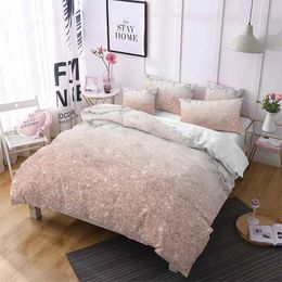 Bedding Sets Marbling Set 3D Printed Liquid Marble Texture Duvet Cover Quilt Comforter With Pillowcases Single Double King