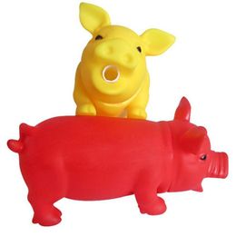 Pig Grunt Squeak Dog Toys Cat Chewing Toy Cute Rubber Pet Dog Puppy Playing Pig Toy Squeaker Squeaky With Sound Large Size217F