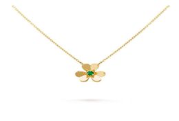 frivole pendant necklace 3 leaf clover necklace Multiple specifications Multiple styles gold rose gold silver crystal diamond neck6816635