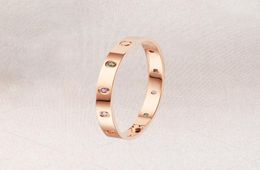 Love Screw Bracelet mens Bracelets Coloured Diamonds designer Bangle luxury Jewellery women Titanium steel GoldPlated Craft Gold Sil2959926