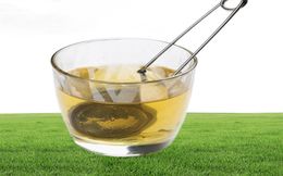 Infuser 304 Stainless Steel Sphere Mesh Strainer Coffee Herb Spice Philtre Diffuser Handle Ball Top Quality9936805