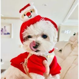 Dog Apparel Christmas Clothes Winter Warm Pet Jacket Coat Puppy Clothing Hoodies For Small Medium Dogs Outfit XS-2XL