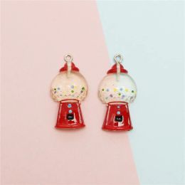 20Pcs 33X16MM Cute Candy Machine Resin Charms For Necklace Bracelet DIY Pendants Earrings Keychain Fashion Jewellery Accessories