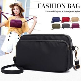 Storage Bags Women's Bag Clutch Leisure Seven Colors To Choose Waterproof Nylon Crossbody Versatile Shoulder Small Package