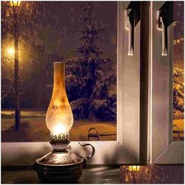 Portable Lanterns Kerosene Lampshade Oil Chimney Glass Replacement For Er Parts Accessories Clear Drop Delivery Sports Outdoors Campin Dheok