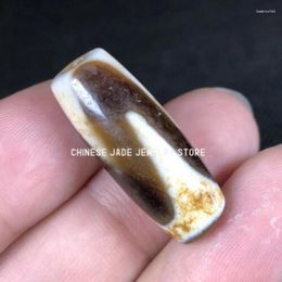 Pendant Necklaces Antique Magic Old Tibetan Agate Tiger Teeth Amulet Dzi Bead C006