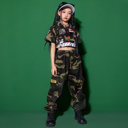 Hip Hop Costumes for Kids Jazz Dancewear Ballroom Dance Clothes Girls Boys Hiphop Performance Outfit Stage Costumes Top Pants