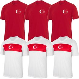 2024 2025 Turkiye Soccer Jersey football shirt 24 Turkey National Team Home Away white red DEMIRAL Kokcu YILDIZ ENES calhanoglu Football top Kit