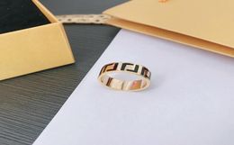 Luxury Designer Rings For Women And Men Gold Band Rings High Quality Fashion Couple Jewellery Double F Letter Ring2306694