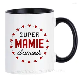 Mugs French Grandma Nana Mum Mom Coffee Cups Mama Mother's Day Gifts Ceramic Milk Tableware Tea Teaware Coffeeware Drinkware