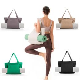 Yoga Pilates Mat Bag Canvas Handbag Outdoor Exercise Equipment Travel Yoga Mat Shoulder Bag