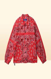 Mens Wear Hip Hop Bandana Paisley Pattern Bomber Jackets Windbreaker Harajuku Streetwear 2020 Autumn Casual Coats Tops Clothing LJ3418584