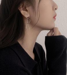 Dangle Chandelier Fashion Hollow Heart Drop Earrings Good Quality Ear Tassel Jewelry For Women Girls Korean 20214119786