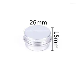 Storage Bottles 200pcs 5g Empty Travel Silver Black Aluminium Jars 5ml Cosmetic Metal Tin Containers Face Cream Jar