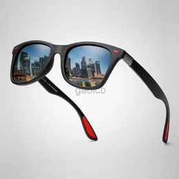 Sunglasses Hot Sale Polarized Sunglasses Men Women Classic Square Plastic Driving Sun Glasses Male Fashion Black Travelling Shades UV400 24412