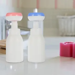 Liquid Soap Dispenser 2 Pcs Plastic Flower Foam Bottle Travel Cream Foaming Makeup Pump Pet Material Bubble Making Child