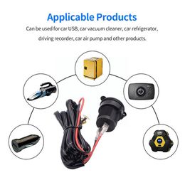 12V Car Cigarette Lighter Socket Waterproof Dustproof Plug Power Outlet Adapter For Marine Boat Motorcycle Truck RV ATV R2W3