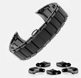 Ceramic watch band fit for AR1451 AR1452 Watch Band mens Watches Wrist Strap Brand Watchband Samsung 22mm 24mm289Q7866475