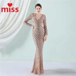 Casual Dresses Party Dress High-end Handmade Bead Long Evening Women's Elegant Sleeve Sequin Aura Fishtail Wedding For Women