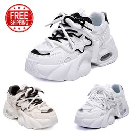 Free Shipping Men Women Running Shoes Mesh Lace-Up Comfort Black White Brown Mens Trainers Sport Sneakers GAI