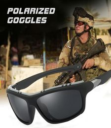 Sunglasses 2021 Square Men Polarised Army Sports Driving Tactical Male Goggles Antiglare Sun Glasses Zonnebril Heren UV4009452579