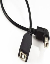 USB 20 B female to Down 90 angle B male printer short extension cable Adapter77523256037227