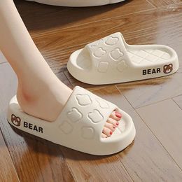 Slippers Summer Couple Cute Cartoon Printing Soft Sole Indoor Female Male Home Floor Slides Non-Slip Men Outdoors Beach Sandals