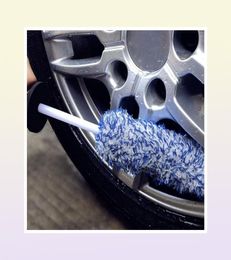 Car Washer High Quality Soft Microfiber Premium Wheels Brush With NonSlip Handle Durable Steel Rim Wheel Hub For Auto Cleaning7886192