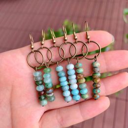 Dangle Earrings Handmade Natural Gemstone Amazonite Beads Drop Energy Healing Stone Jewelry For Women Gifts