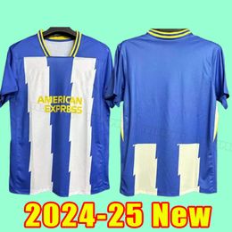 24 25 MAUPAY Cucurella Soccer Jerseys WEBSTER TROSSARD MARCH Mac Allister Mwepu CONNOLLY Moder 2023 Away men Football Shirt Seagull Adult