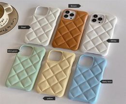 fashion phone cases iPhone 13 Pro Max 14 11 12 XS XSMAX XR 7 8 Plus mini Top leather mobile phone case with fine hole skin tpu7322400