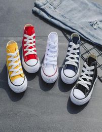 Kids shoes baby canvas Sneakers Breathable Leisure designr shoes boys girls High top Shoes 5 Colours C65425025359