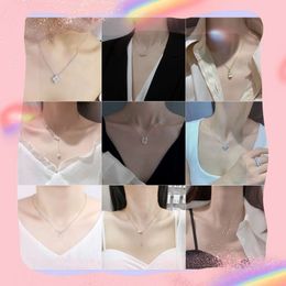 Pearl Necklace Versatile and Niche Design for Women Light Luxury High-end Feeling Temperament Zircon Jewelry Four Leaf Clover Instagram Style