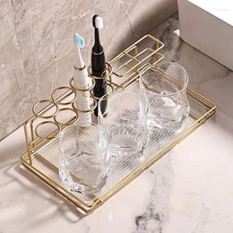 Hooks Bathroom Storage Rack Toiletries Toilet Electric Toothbrush Dental Set Jar Acrylic