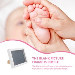 Hand Foot Inkpad Photo Frame Newborn Handprint Keepsake Kit Picture Baby Footprint Prints