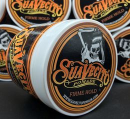 Suavecito Pomade Hair Gel Style firme hold Pomades Waxes Strong hold restoring ancient ways big skeleton hair slicked back hair oi2316177