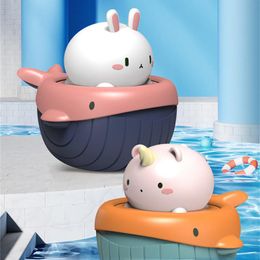 Little Rabbit Cute Little Whale Bath Toys Water Spray Baby Bathing Toy Water Toys Toys