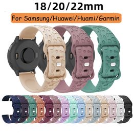 universal silicone strap 18mm 20mm 22mm for Samsung Huawei watchband strap