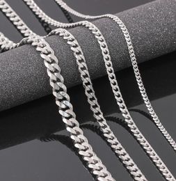 VRIUA Width 4569MM 1826 inch Customise Length Mens High Quality Stainls Steel Necklace Curb Cuban Link Chain Jewerly5742310