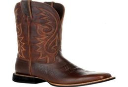 boots Cowboy Black Brown Faux Leather Winter Retro Men Women Laarzen Born Western Unisex Big Shoe 48Shoes4711546