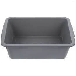 Storage Bottles Utility Tote Bus Tub Multipurpose Washing Basin Handle Dish Rectangular Plastic Bin Bathtub