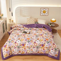 Winter Warm Baby Quilt Comforter Quilted Blanket Summer Soft Nap Bed Thick Blanket Newborn Infant Swaddle Wrap Bedding