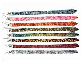 sexy Leopard Print Newest Fashion Key Chain Neck Lanyard Strap Neck Keychain ID Holders3782750