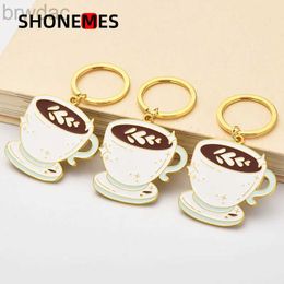 Key Rings ShoneMes Coffee Cup Keychain Exquisite Ice Cream Key Chains Cake Keyring Cactus Bags Charms Accessory Gifts for Women Men 240412