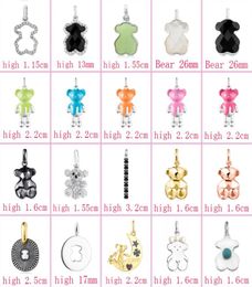 2022 New 925 Silver Bear Pendant Necklace Necklace Neck and Beauul Classic Lady Jewelry Fashion Accessories Whole83261917658461