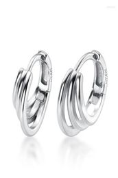 Stud Sterling Silver Round Three Layers Earrings S925 Fashion Gold Colour Jewerly For Women GiftStud Odet226852975