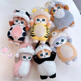 Mofusand Shark Cats Plush Toys Disguise Animal Tiger Cow Brown Bear Plushies Cross Dressing Keychain Toys For Kid Christmas Gift