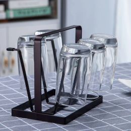 Cup Hanging Drying Shelf Upside Down Drainer Bottle Storage Rack Wine Glass Rack Kitchen Tabletop Drain Cup Holder Accessories