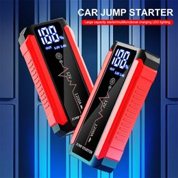 ISFRIDAY 30000mAh Car Battery Jump Starter 1200A Power Bank Portable USB Fast Charger with LED Lamp 12V Emergency Booster