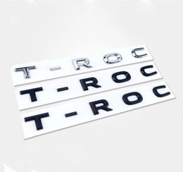 New 3D Font Letters Emblem for TROC Car Styling Refitting Middle Trunk Logo Badge Sticker Chrome Matte Black Glossy Black6359580